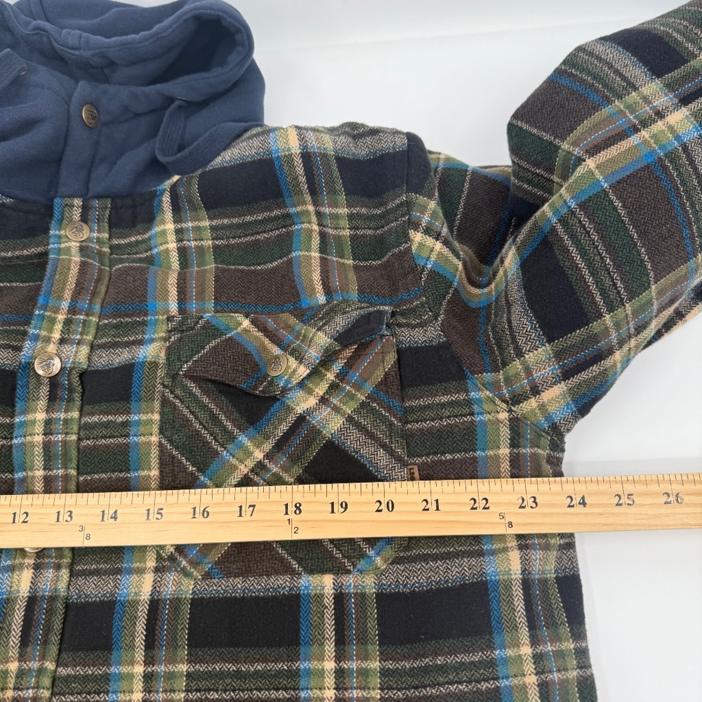 Legendary Whitetails Jacket Men Large Plaid Fur Lined Hooded Button Up Coat - Picture 14 of 16